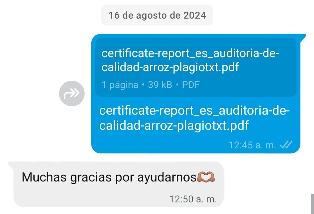Reseña real de cliente EDUVA 36