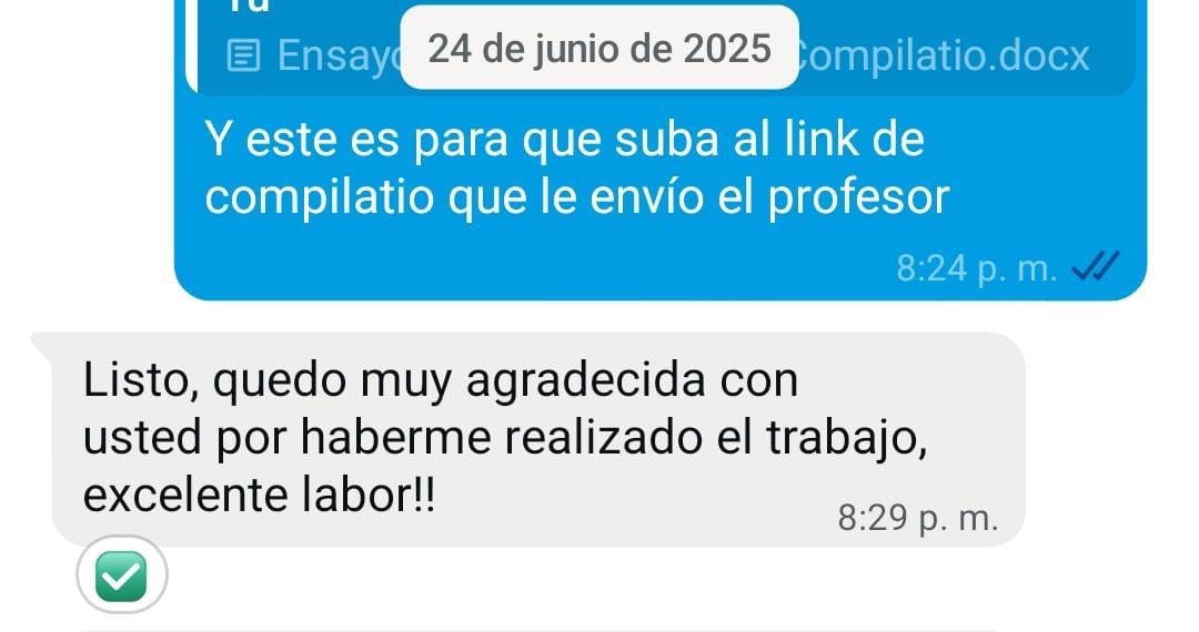 Reseña real de cliente EDUVA 25